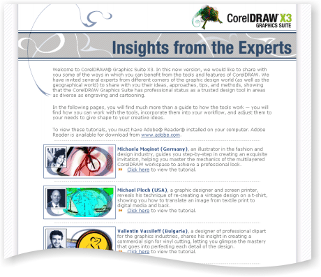 「Insights from the Experts」のメニュー